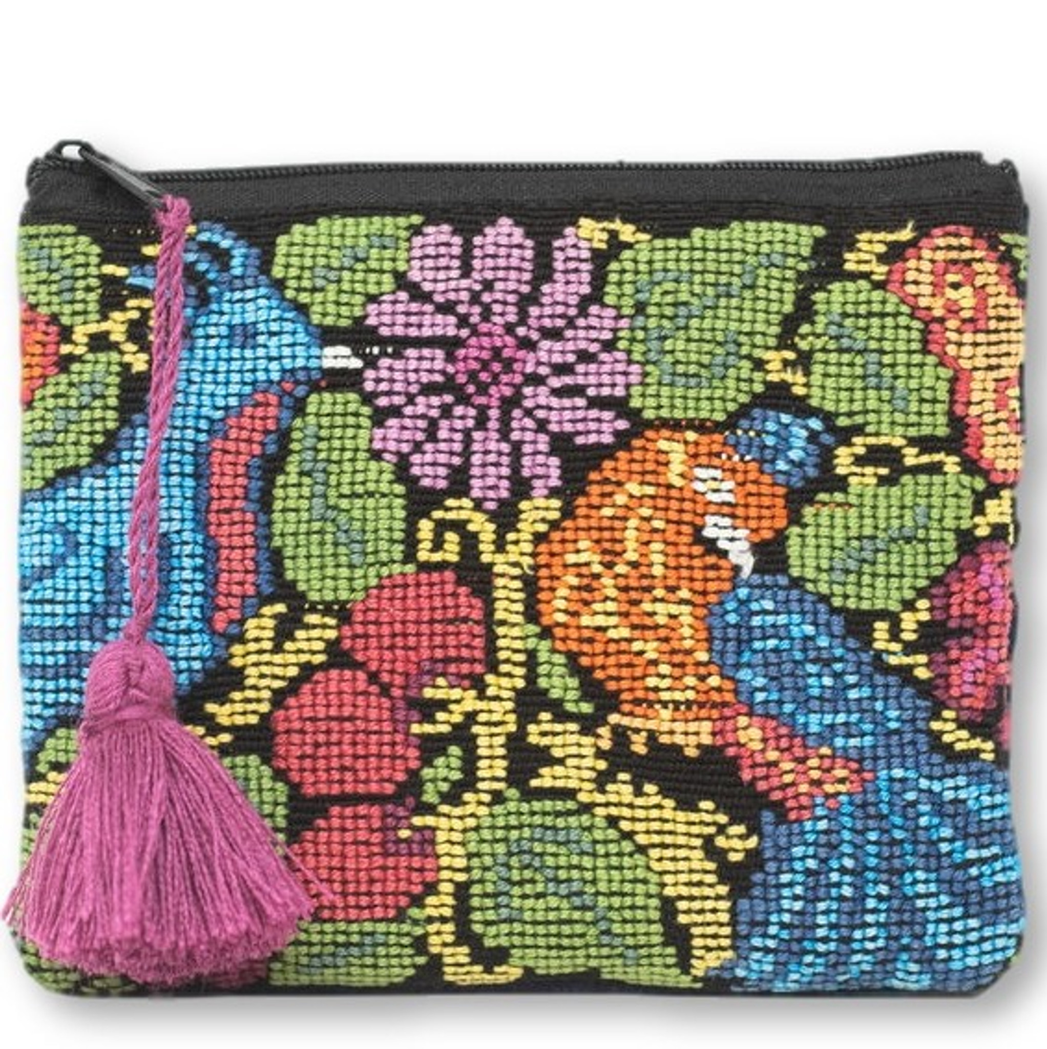 Mini Zipper Pouch  Handwoven Coin Purse Made in Guatemala by Mayan Hands