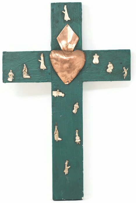 handmade cross, milagro cross, mexican charms, sacred object, miracle, religious crosses
