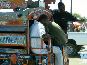 Tap Tap Bus Through Haiti