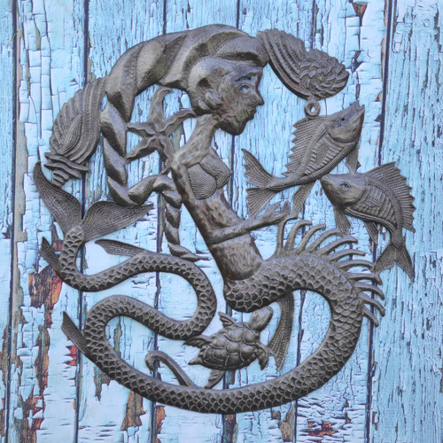 Mermaid, Fish, Sea Life, Sea Creatures, Art, Ocean, Nautical, Beach, Home, Decor, Art, Sculpture, Sustainable, Eco-Friendly, Unique, Handmade, Craftsmanship, Handcrafted, Limited Edition, Little Mermaid,