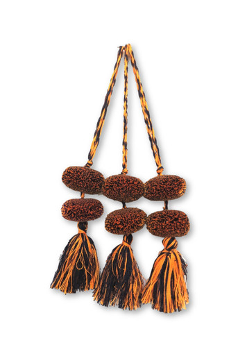 Mayan Arts Pom Pom Tassel, Set of 3 Charming Small Pom Poms Women's Fashion Hand Bags or Home Accent Decor Accessories, Handmade in Guatemala
