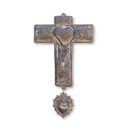 Milagro, Hearts, Religious, Religion, One-of-a-Kind, Limited Edition, Sustainable, Eco-Friendly, Handcrafted, Handmade, Cross, Christian, Christianity, Catholic, Catholicism, Recycle, Recyclable