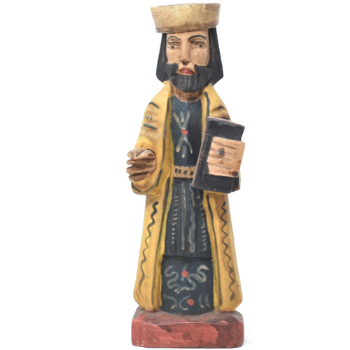 Hand Carved San Jose, Hand Made Fair Trade Guatemalan 8" x 3" x 2"