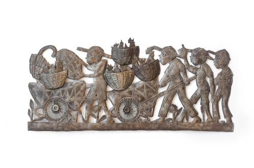 Wheelbarrow, Handmade, Handcrafted, Sustainable, Eco-Friendly, Limited Edition, Farmer's Market, Metal, Steel, Oil Barrels Wheelbarrow, Handmade, Handcrafted, Sustainable, Eco-Friendly, Limited Edition, Farmer's Market, Metal, Steel, Oil Barrels