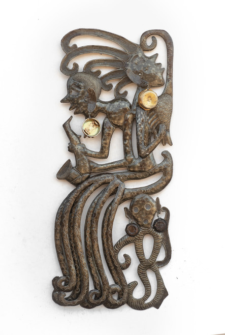 Metal, Steel, Oil Barrels, Earrings, Jazz, Sax, Saxophone, Music, Musician, Art, Artist,  Musical, octopus, Voodoo, Vodou Metal, Steel, Oil Barrels, Earrings, Jazz, Sax, Saxophone, Music, Musician, Art, Artist,  Musical, octopus, Voodoo, Vodou