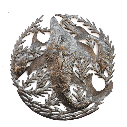 Fish, Fishing, Aquarium, Upcycled, Recycled, Metal, Aquatic, Ocean, Beach Home, Beachy, Kelp, Sea Kelp Fish, Fishing, Aquarium, Upcycled, Recycled, Metal, Aquatic, Ocean, Beach Home, Beachy, Kelp, Sea Kelp