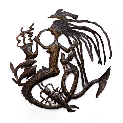 Vintage, Mermaid, Michee Remy, Michee Ramil Remy, Vintage Metal Art, Folk Art, Trumpet, Musical Mermaid, Under the Sea, Sea Life, Ocean, Beach Home, Beachy  Vintage, Mermaid, Michee Remy, Michee Ramil Remy, Vintage Metal Art, Folk Art, Trumpet, Musical Mermaid, Under the Sea, Sea Life, Ocean, Beach Home, Beachy