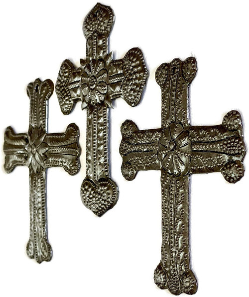 religious wall décor, handmade cross ornaments,