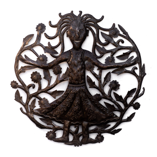 Dancing, Girl in Fields, Flower Fields, Flowers, Flowering, Sunflowers, Flowery, Upcycled, Metal, Steel, Fun Dancing, Girl in Fields, Flower Fields, Flowers, Flowering, Sunflowers, Flowery, Upcycled, Metal, Steel, Fun