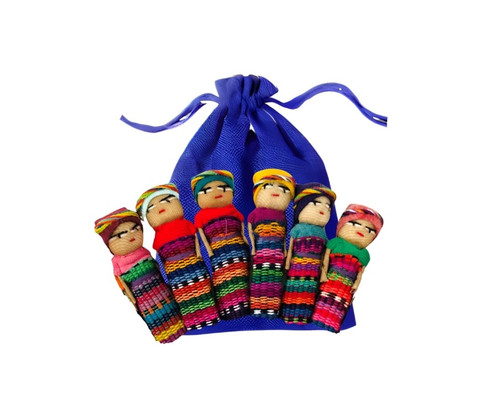 Handmade Guatemalan Worry dolls, Girl Power, Fair Trade Handmade Guatemalan Worry dolls, Girl Power, Fair Trade