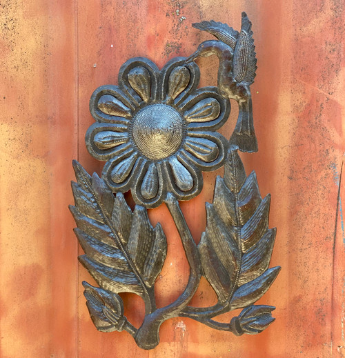 Hummingbird with Sunflower