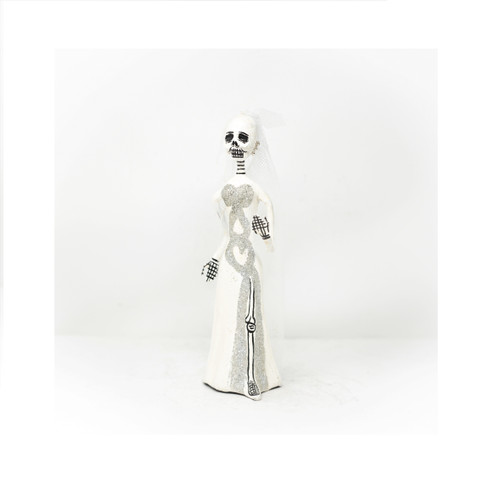 La Catrina Mexican Skeleton, Hand Painted Bride Doll, Folk Art Doll, Day of the Dead Decorations La Catrina Mexican Skeleton, Hand Painted Bride Doll, Folk Art Doll, Day of the Dead Decorations