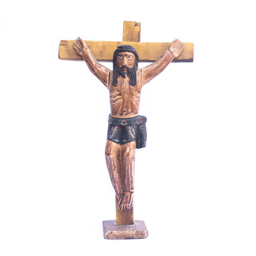 Jesus on Cross, Eco-Friendly Metal Folk Art, Sustainable Home Decor, Religious Home Decor  Jesus on Cross, Eco-Friendly Metal Folk Art, Sustainable Home Decor, Religious Home Decor