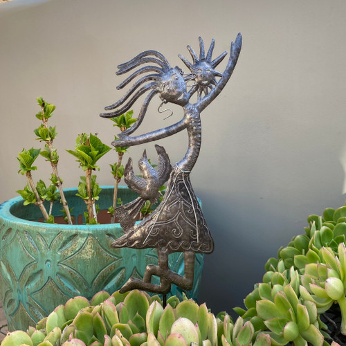 New Garden Stake, You are my Sunshine, Spring Metal Plant Stake - Outdoor Garden Yard Decor, Ornament Patio Marker 10" X 17"