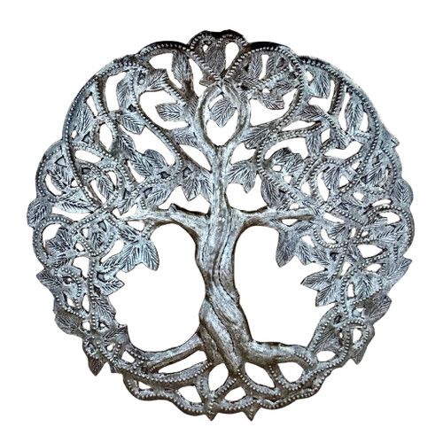tree of life wall art, celtic tree of life, Haitian metal art, mini wall sculpture, handmade tree decor