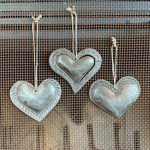 Metal Hearts, Ornaments, Heart Ornaments 