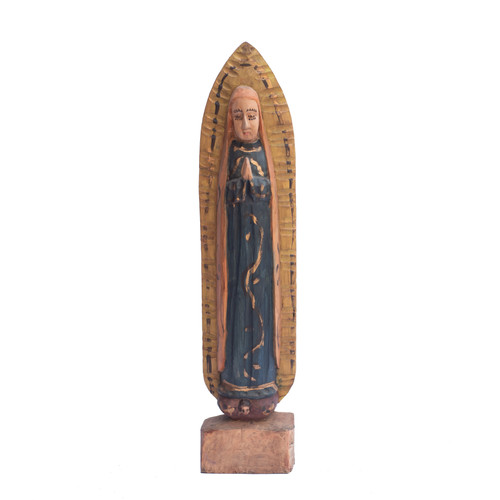 Virgen Guadalupe, Wooden Virgen Guadalupe, Vintage Virgen Guadalupe, Wodoen Decor, Wooden Religious Art