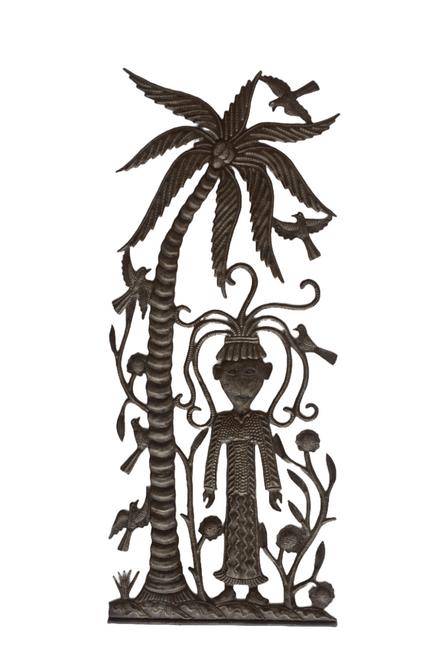 Tropical Decor, Island Life, Island Living, Island Decor, Metal Palm Tree, Island Girl, Metal Island Girl, Haitian Girl  Tropical Decor, Island Life, Island Living, Island Decor, Metal Palm Tree, Island Girl, Metal Island Girl, Haitian Girl