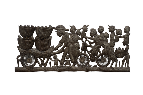 Handcrafted Haitian Metal Art, Farmer's Market, Farmer's Decor, Farm Life Decor, Farm Life Sculpture, People in the Market, Gardeners, Haitian Living  Handcrafted Haitian Metal Art, Farmer's Market, Farmer's Decor, Farm Life Decor, Farm Life Sculpture, People in the Market, Gardeners, Haitian Living