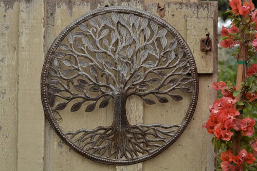 WALL HANGING TREE OF LIFE HANDMADE IN HAITI WALL HANGING TREE OF LIFE HANDMADE IN HAITI