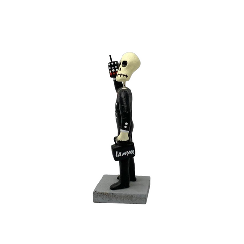 Skeleton Lawyer, Skeleton Day of the Dead, Mexican Day of the Dead Folk Art