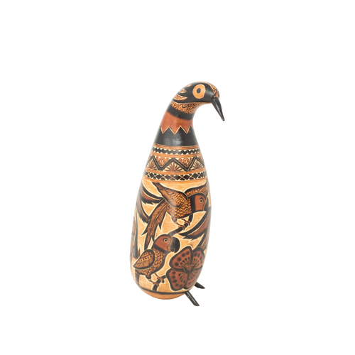 Handcarved Peruvian Gourd, Peruvian Bird Gourd, Peruvian Gourd, Handcarved Gourd, Vintage Peruvian Gourd, Vintage Bird Gourd 