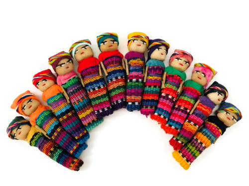 2 Inch Worry Dolls Handmade Friendship best friends Guatemala