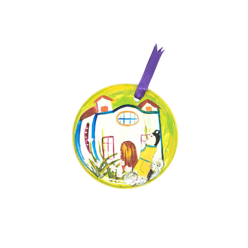 Religious Decor, Vintage Religious Decor, Vintage Tin Ornament, Upcycled Tin Can, Upcycled Tin Can Religious Ornament, Virgin Mary Ornament