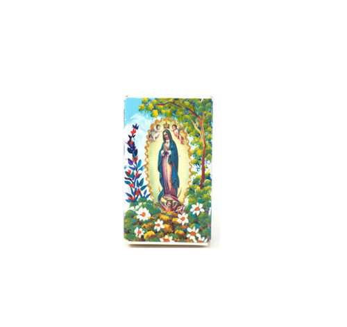 Vintage Religious Folk Art, Vintage Virgen Guadalupe Match Box, Religious Matches, Catholic Matches