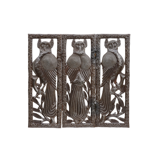 Owl Triptych, Metal Owl Triptych, Metal Owl Panel, Three Piece Owl Panel, Garden Decor, Garden Sculpture, Metal Owl Wall Art  Owl Triptych, Metal Owl Triptych, Metal Owl Panel, Three Piece Owl Panel, Garden Decor, Garden Sculpture, Metal Owl Wall Art