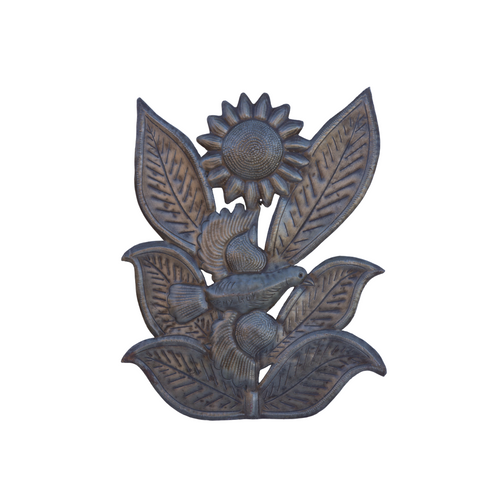 Flower, Garden Flower, Metal Garden Flower, Bird Flying, Garden Bird & Sunflower, Metal Garden Sunflower