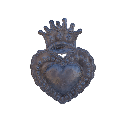 Royal Heart Wall Art, Metal Royal Heart, Milagro Heart, Milagro Heart with Crown, Religious Heart Royal Heart Wall Art, Metal Royal Heart, Milagro Heart, Milagro Heart with Crown, Religious Heart