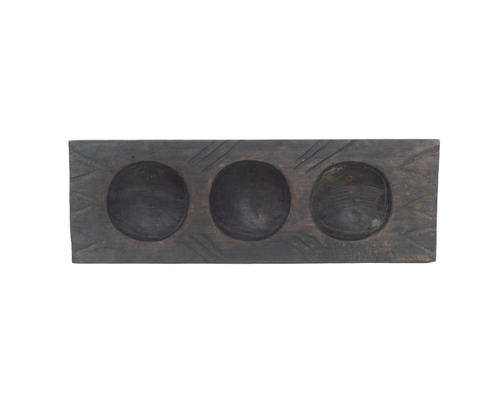 Wooden Sugarmold Decor, Guatemalan Sugarmold Sculpture, Handcarved Sugar Mold Tray, Triple Sugarmold Tray, Guatemalan Folk Art, Vintage Guatemalan Folk Art, Vintage Guatemalan Cottagecore Decor