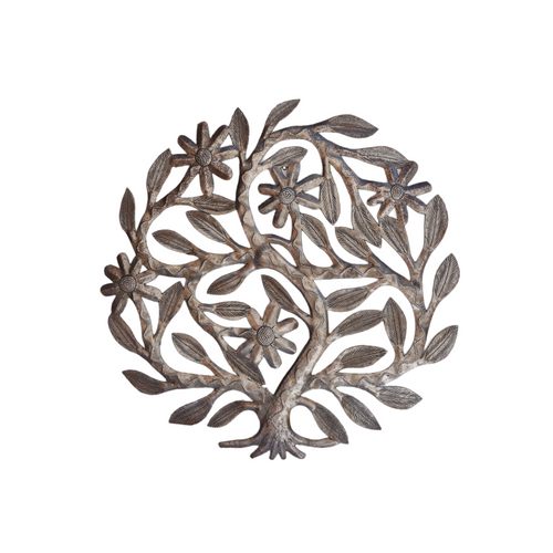 Tree of Life, Metal Floral Tree, Flower Tree Garden Decor, Floral Tree, Upcycled Recycled Oil Barrels, Blooming Tree  Tree of Life, Metal Floral Tree, Flower Tree Garden Decor, Floral Tree, Upcycled Recycled Oil Barrels, Blooming Tree