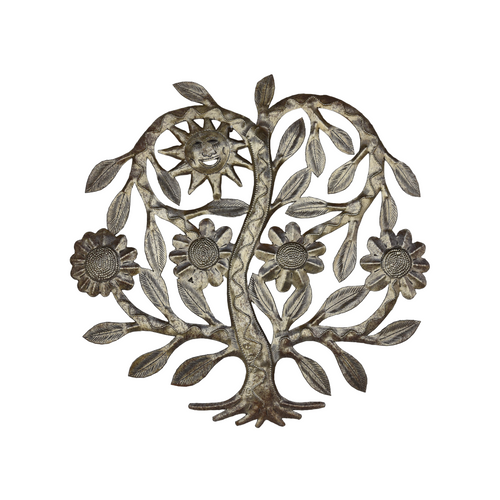 Metal Tree of Life, Garden Tree, Floral Tree, Blooming Tree Wall Art, Tree with Sun, Floral Tree, Flower Tree, Metal Flower Tree of Life, Tree with Sun, Sunshine Tree, Home & Garden Decor