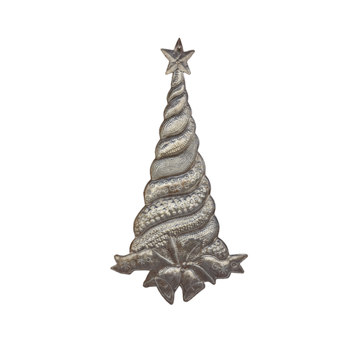 Christmas Tree, Metal Christmas Tree Wall Art, Christmas Sculpture, Christmas with Nativity Star, Metal Christmas Decor
