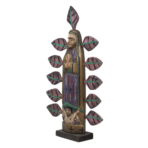 Handcarved Virgen Guadalupe, Wooden Virgen Guadalupe, Hand Carved Religious Home Decor, Vintage Home Decor, Hand Painted Virgen Guadalupe, Unique Religious Home Decor, Hand Carved Folk Art