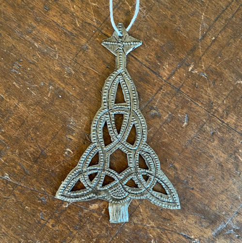 Celtic Knot Metal Art, Celtic Knot Tree of Life, Celtic Ornament, Vintage Celtic Decor, Celtic Folk Art, Haitian Metal Art, Haitian Metal Folk Art