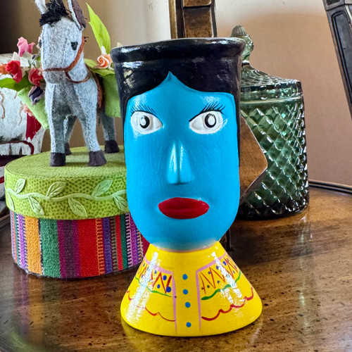 blue vase decorative guatemala