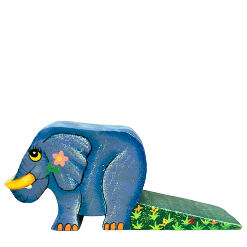 Elephant Doorstop, Hand Painted in Haiti Fair Trade Project