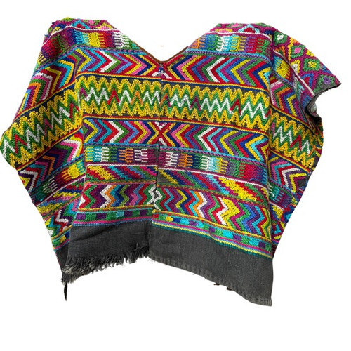 Vintage Guatemalan Huipil, Woven on a Back Strap Loom, Huipil from San Juan Comalapa