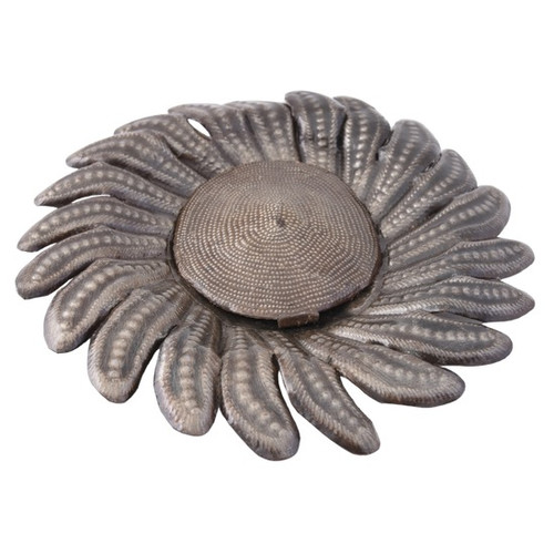 Up-cycled Dimensional Metal Wall Flower, One of a Kind Haitian Metal Wall Décor