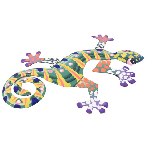 Colorful Gecko Sculpture, Haiti Fair Trade