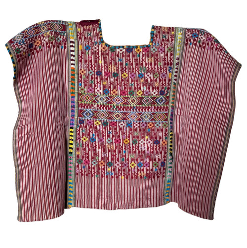 Colotenango huipil, Guatemalan huipil, antique Mayan textile, vintage handwoven huipil, backstrap loom