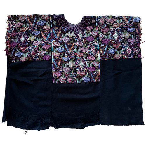 traditional Mayan clothing, embroidered huipil, backstrap loom weaving, Chichi textile