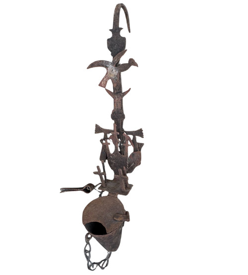 Andean Mining Lamp, South American Folk Art, Potosí Bolivia Mining Artifact