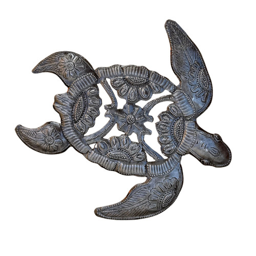 Haitian metal sea turtle
sea turtle wall art
Haitian metal art
recycled steel wall décor