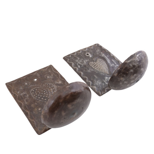 handmade candle holder
Haitian wall decor
metal folk art
rustic wall sconce
primitive wall decor