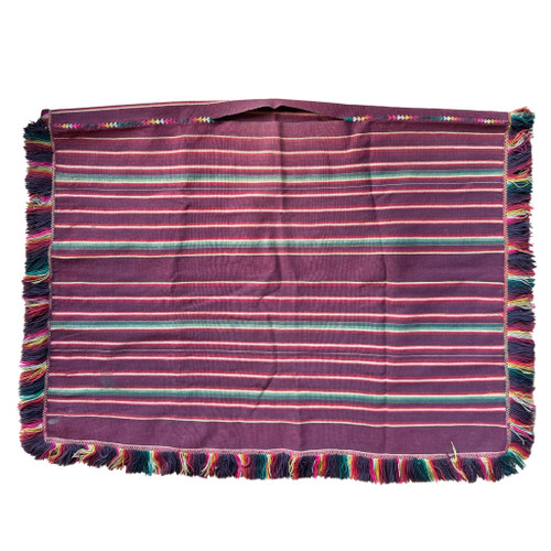 Bolivian poncho, Tarabuco poncho, Yamparáez textile, Chuquisaca weaving, vintage poncho, handwoven poncho, Andean textile, ethnic poncho, tribal textile, South American poncho, k’uychi poncho, rainbow stripe poncho,