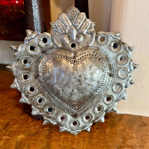 A HEART MADE BY HAND
5" Haitian Metal Art